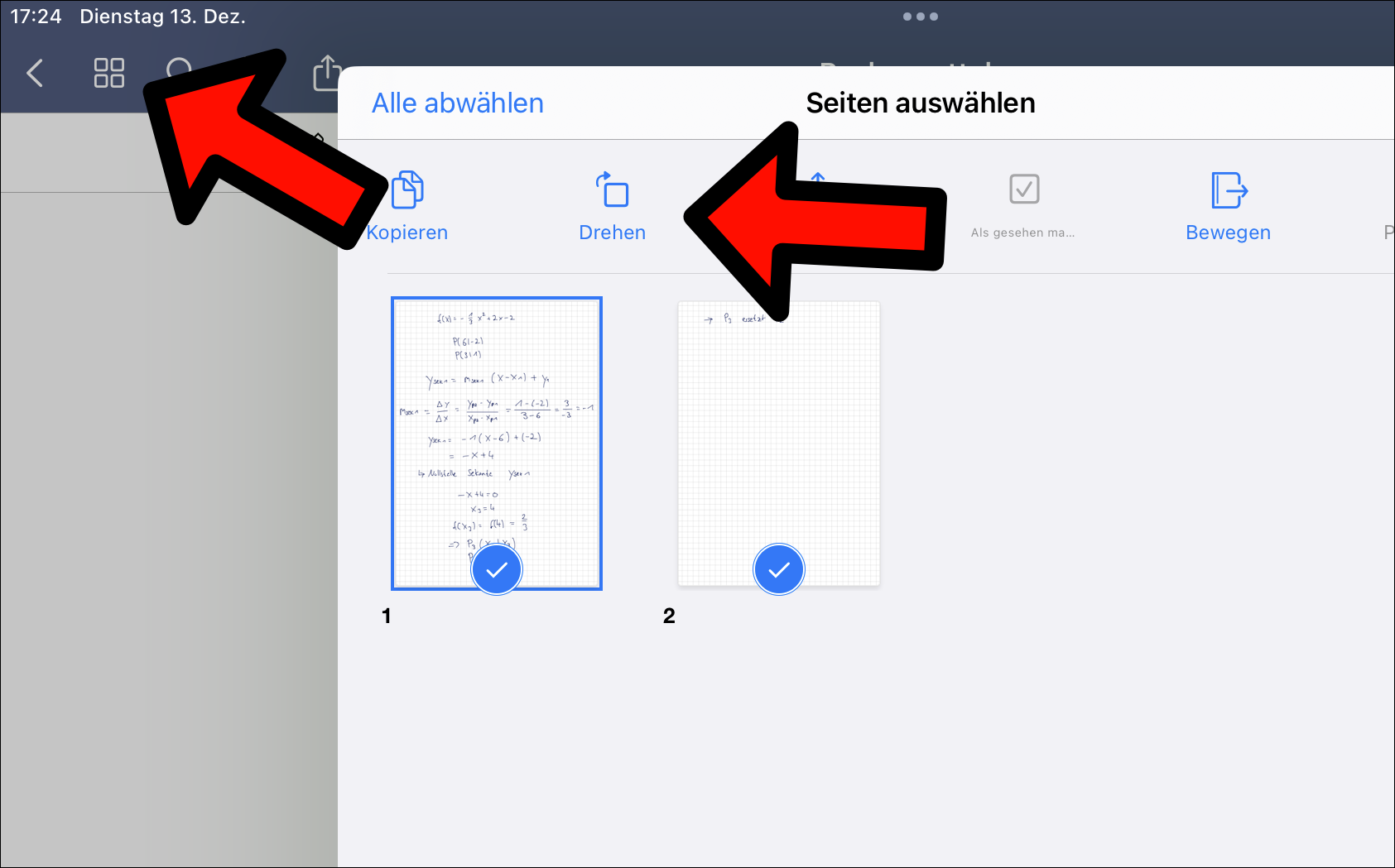 GoodNotes Seite Drehen So Gehts Technik Hauptstadt