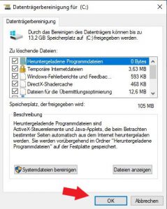 Windows 10 Festplatte bereinigen Speicherplatz freigeben