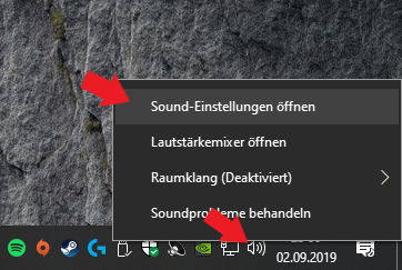 Windows 10: Sound-Einstellungen öffnen