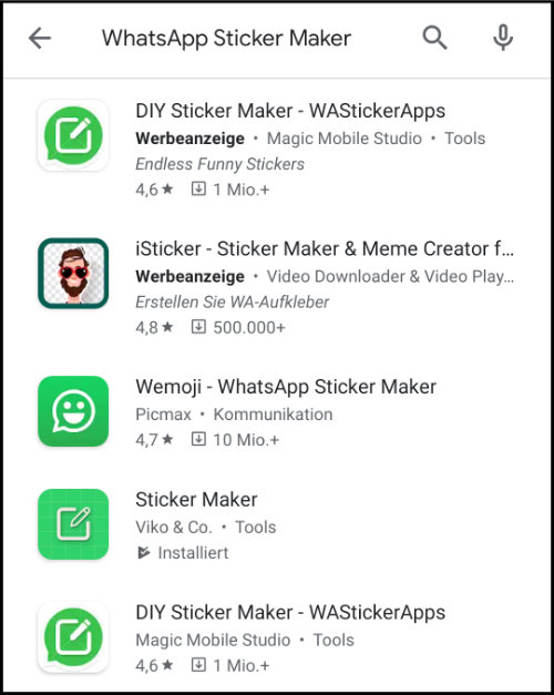 WhatsApp Sticker Maker Creator Download Play Store
