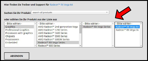 AMD Radeon Treiber Driver Download Vega RX