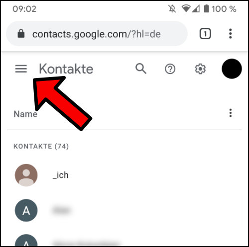 Kontakte Android exportieren Google
