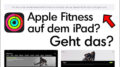 iPad Apple Fitness App