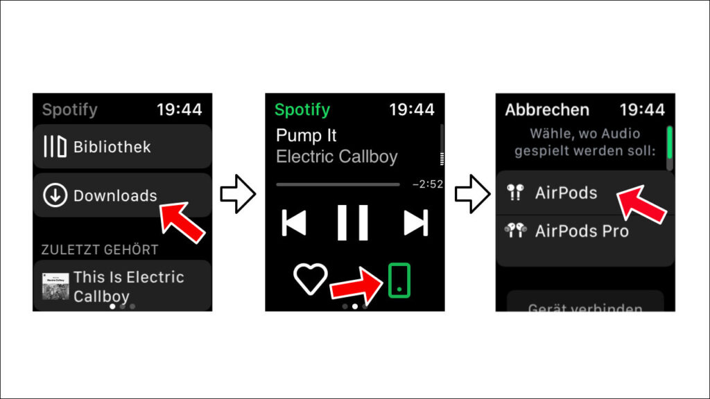 Apple Watch Spotify Musik hören