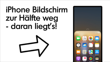 iPhone Bildschirm nur zur Hälfte
