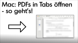 Mac PDF in mehreren Tabs öffnen