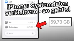 iPhone Systemdaten groß riesig verkleinern löschen